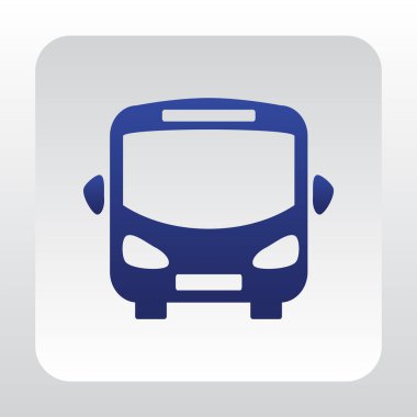 Otobüs Düz Simgesi  