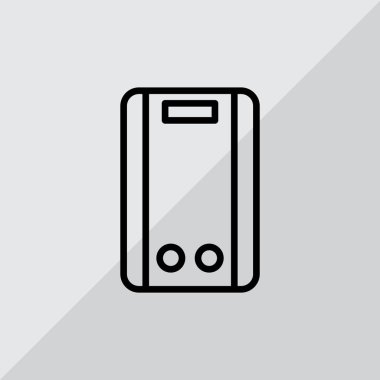 Termodinamik düz simgesi  