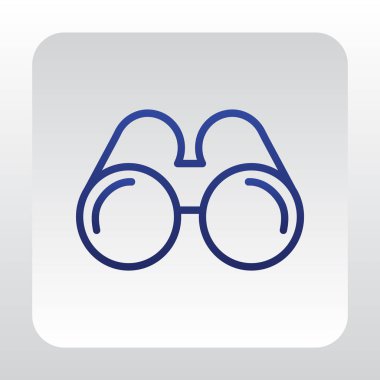 Gözlüklerin Düz Simgesi  