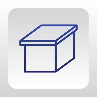 kapsayıcı düz simgesi  