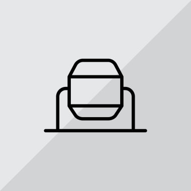 Çimento Mikser düz simgesi  