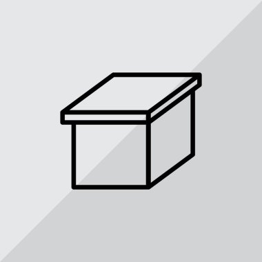 kapsayıcı düz simgesi  