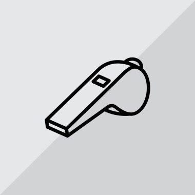 Düdük düz simgesi  