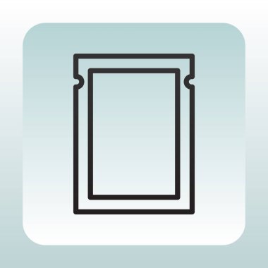 plastik düz simgesi  