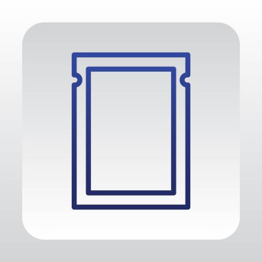 plastik düz simgesi  