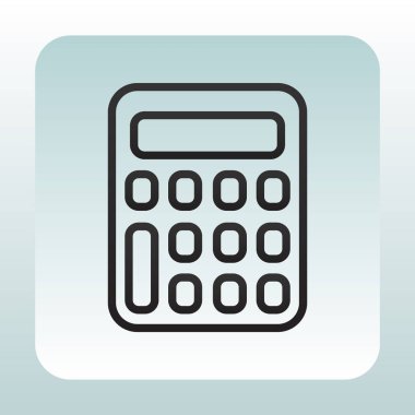 Hesap Makinesi Düz Simgesi   