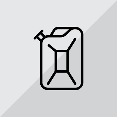 teneke kutu düz simgesi  