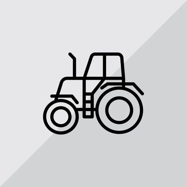 Tractor flat icon — Stock Vector