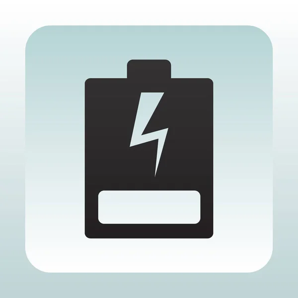 Batteria icona piatta — Vettoriale Stock