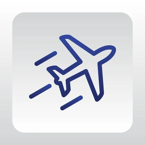 Plane web icon — Stock Vector