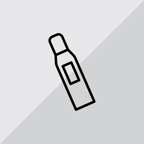 Flaska platt ikon — Stock vektor