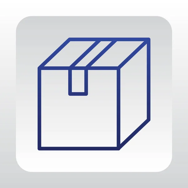 Boîte Icône plate — Image vectorielle