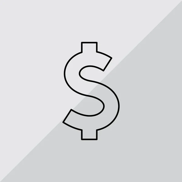 Икона Доллара — стоковый вектор