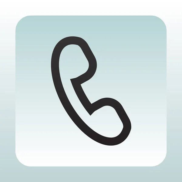 Phone flat icon — Stock Vector