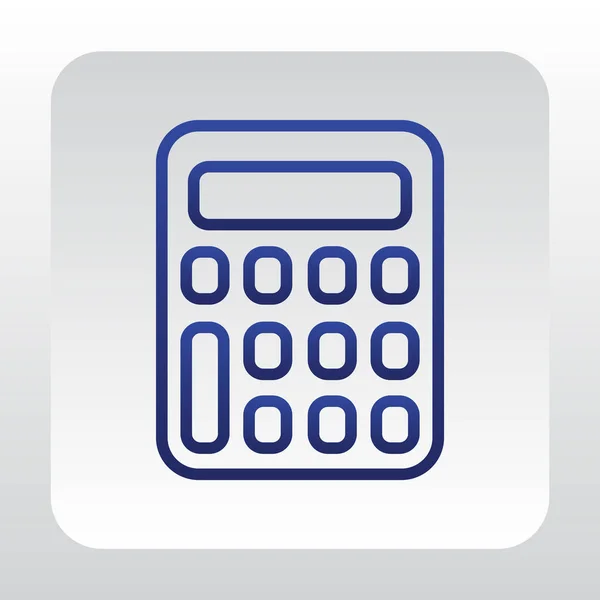 Calculadora Icono plano — Vector de stock