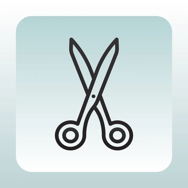 Scissor flat icon — Stock Vector