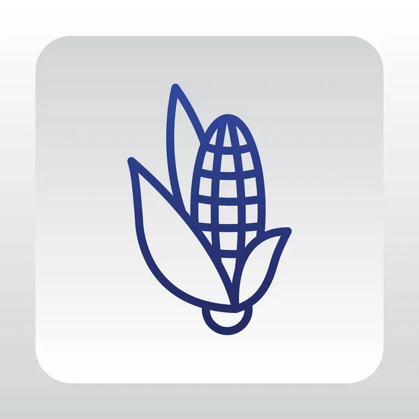 Corn cob icon — Stock Vector