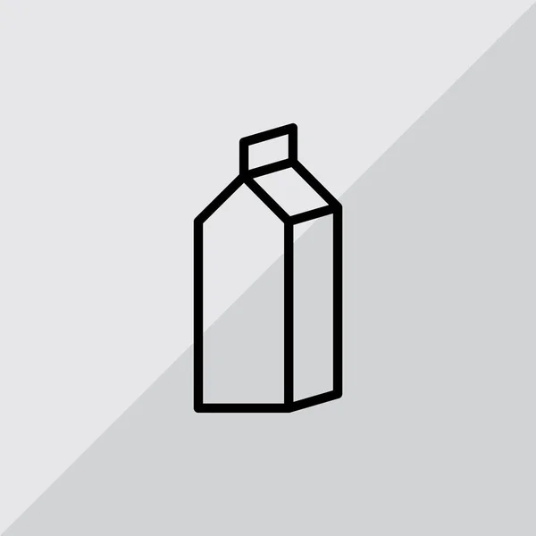 Mléčná plochá ikona — Stockový vektor