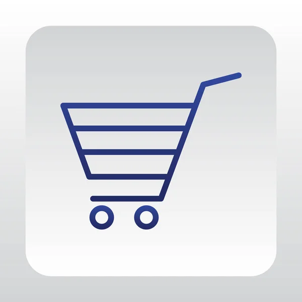 Shopping icona web — Vettoriale Stock