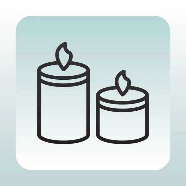 Иконка свечей — стоковый вектор