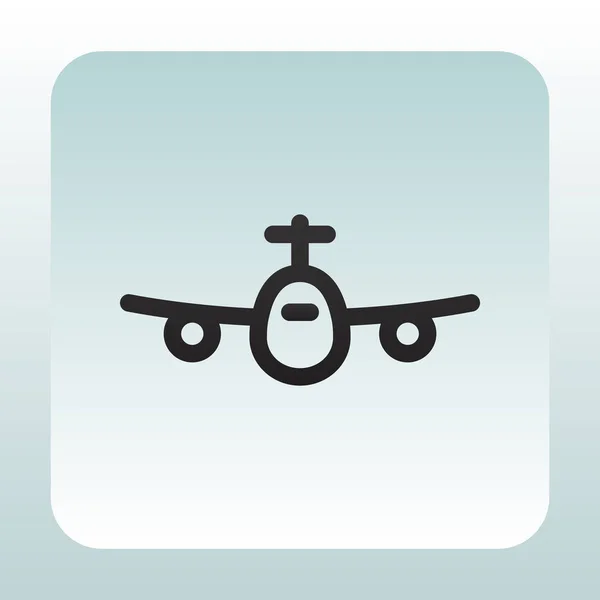 Icône web avion — Image vectorielle