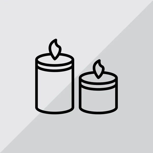 Icona web delle candele — Vettoriale Stock