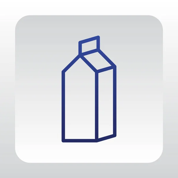 Icono plano de leche — Vector de stock