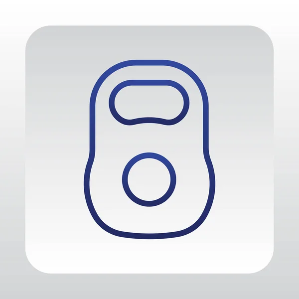 Icône web kettlebell — Image vectorielle