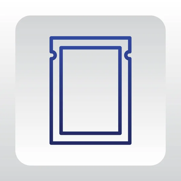 Icône plate en plastique — Image vectorielle