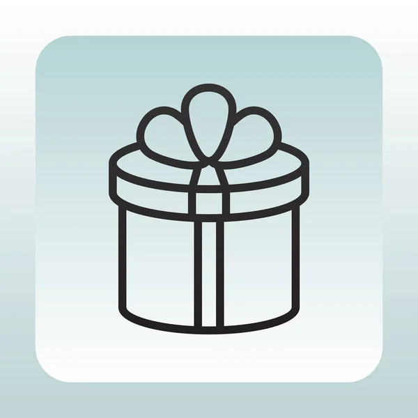 Giftbox web simgesi — Stok Vektör