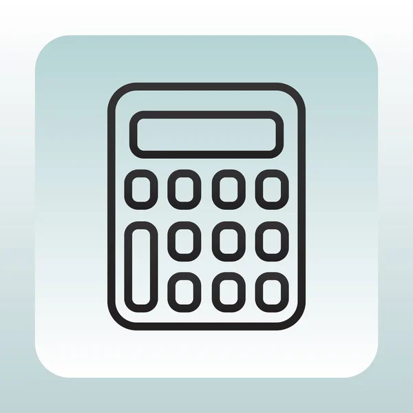 Calculadora Icono plano — Vector de stock