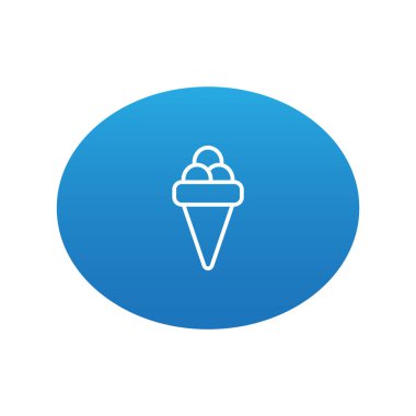 Soyut dondurma web simgesi 