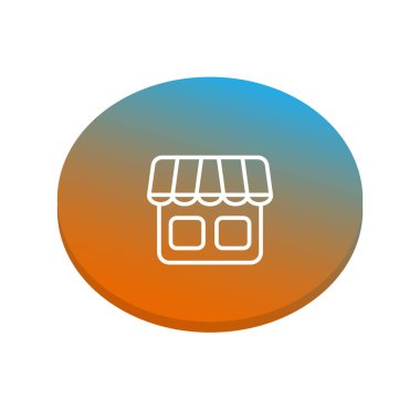 Web simgesi bina soyut