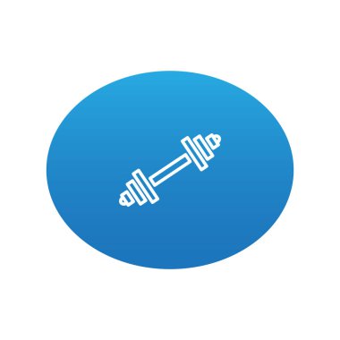 soyut dumbbell simgesi