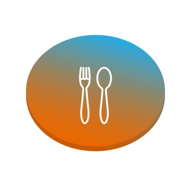 Soyut mutfak web simgesi