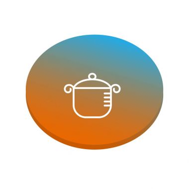 Soyut mutfak web simgesi