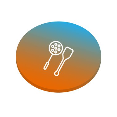 Soyut mutfak web simgesi