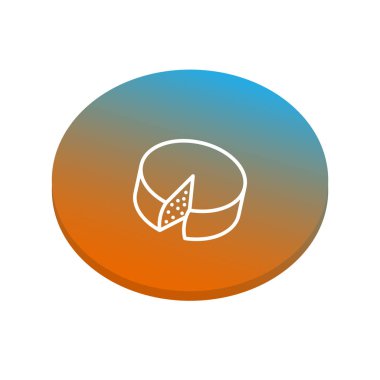 Soyut peynir web simgesi