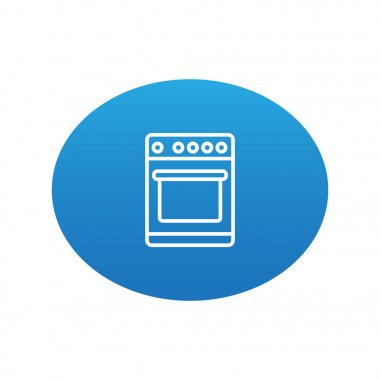 Soyut fırın web simgesi 