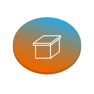 Soyut kutu web simgesi