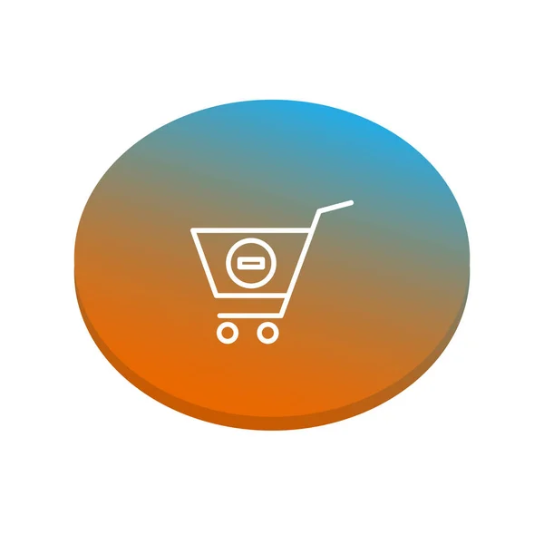 Abstraktes Shopping-Web-Symbol — Stockvektor