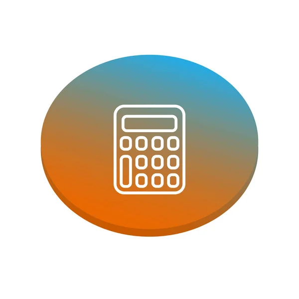 Ícone de calculadora Absatract — Vetor de Stock