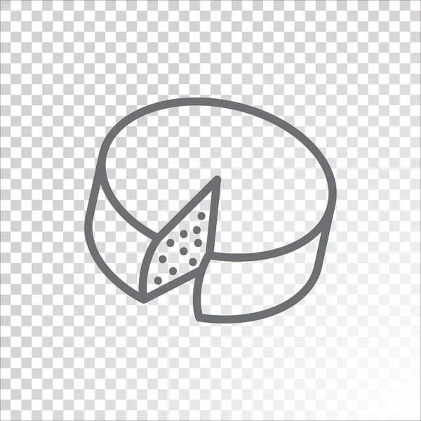 Abstract cheese web icon — Stock Vector