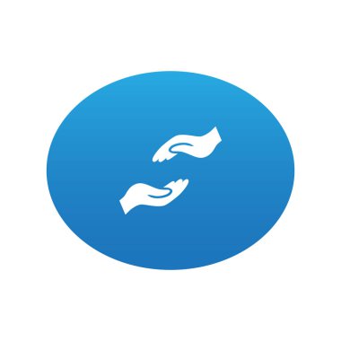 Soyut el sıkışma web simgesi