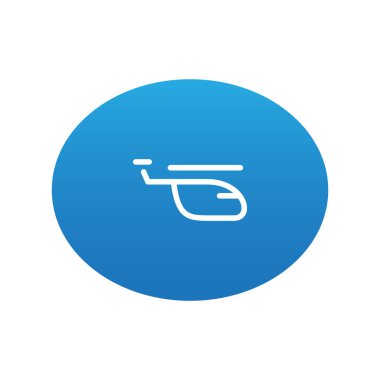 Soyut helikopter simgesi