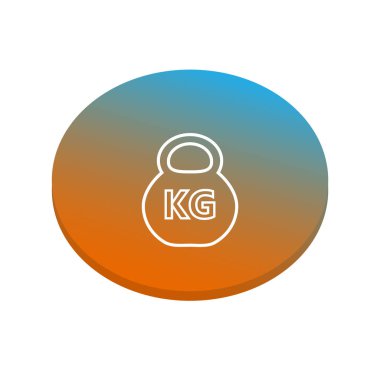 soyut dumbbell simgesi