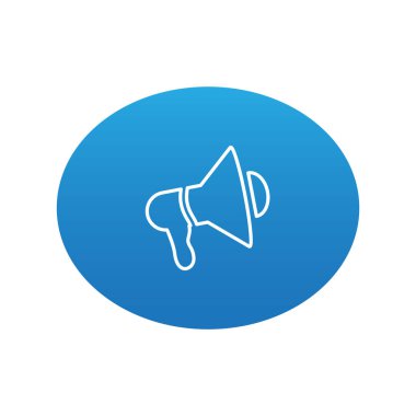 Soyut megafon web simgesi