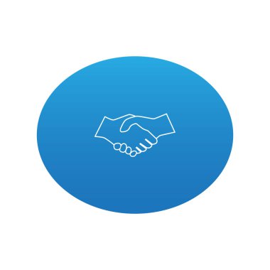 Soyut el sıkışma web simgesi