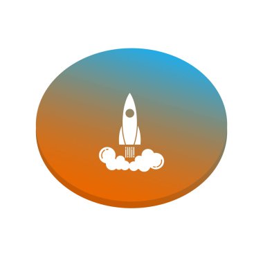 Soyut uzay gemisi web simgesi