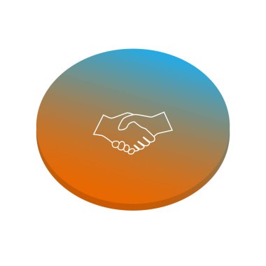 Soyut el sıkışma web simgesi